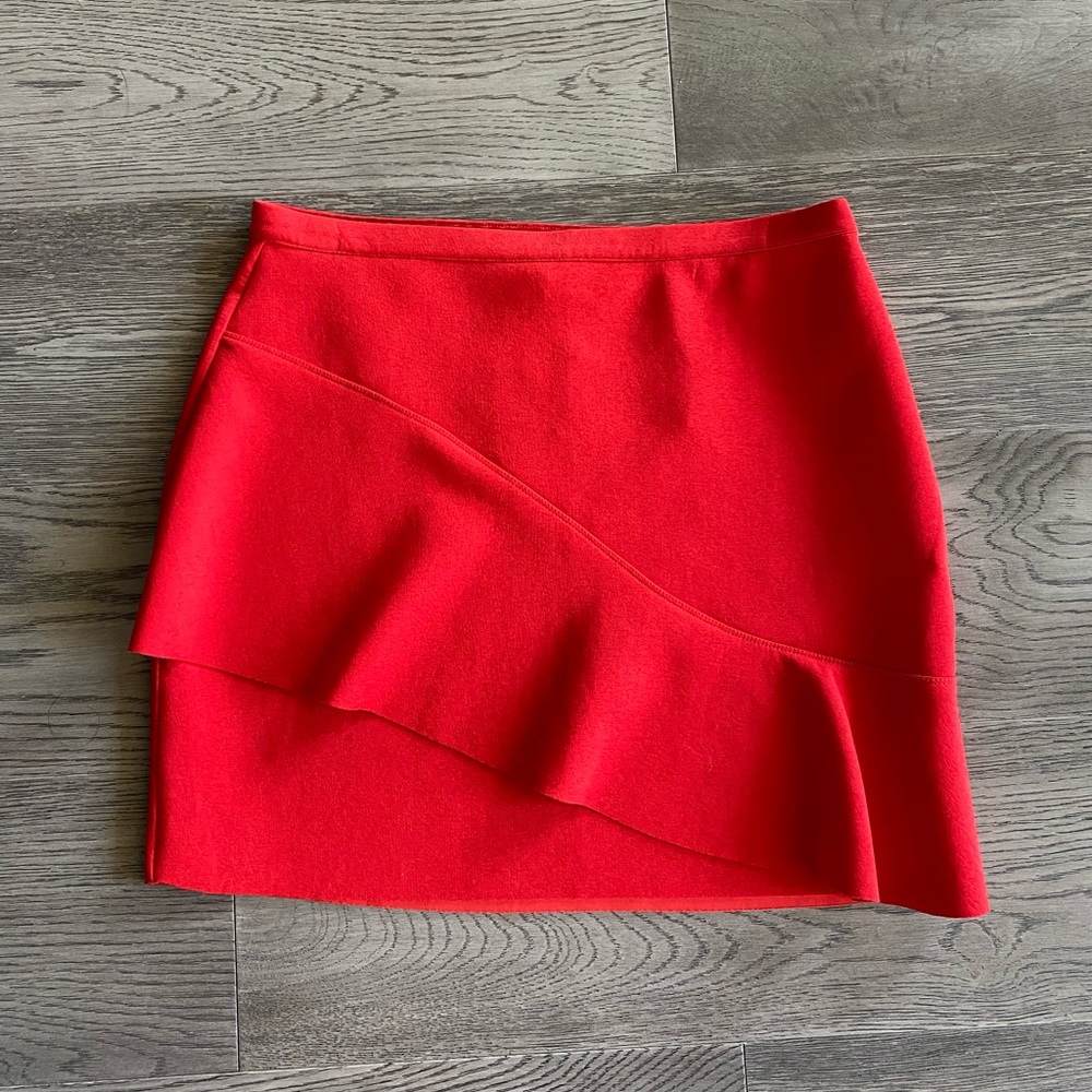 Red Topshop skirt